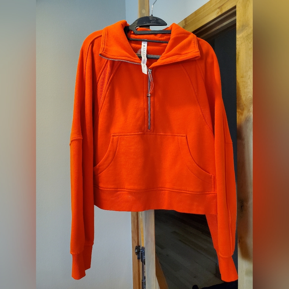 NWT M/L Lululemon Solar Orange Scuba NEW